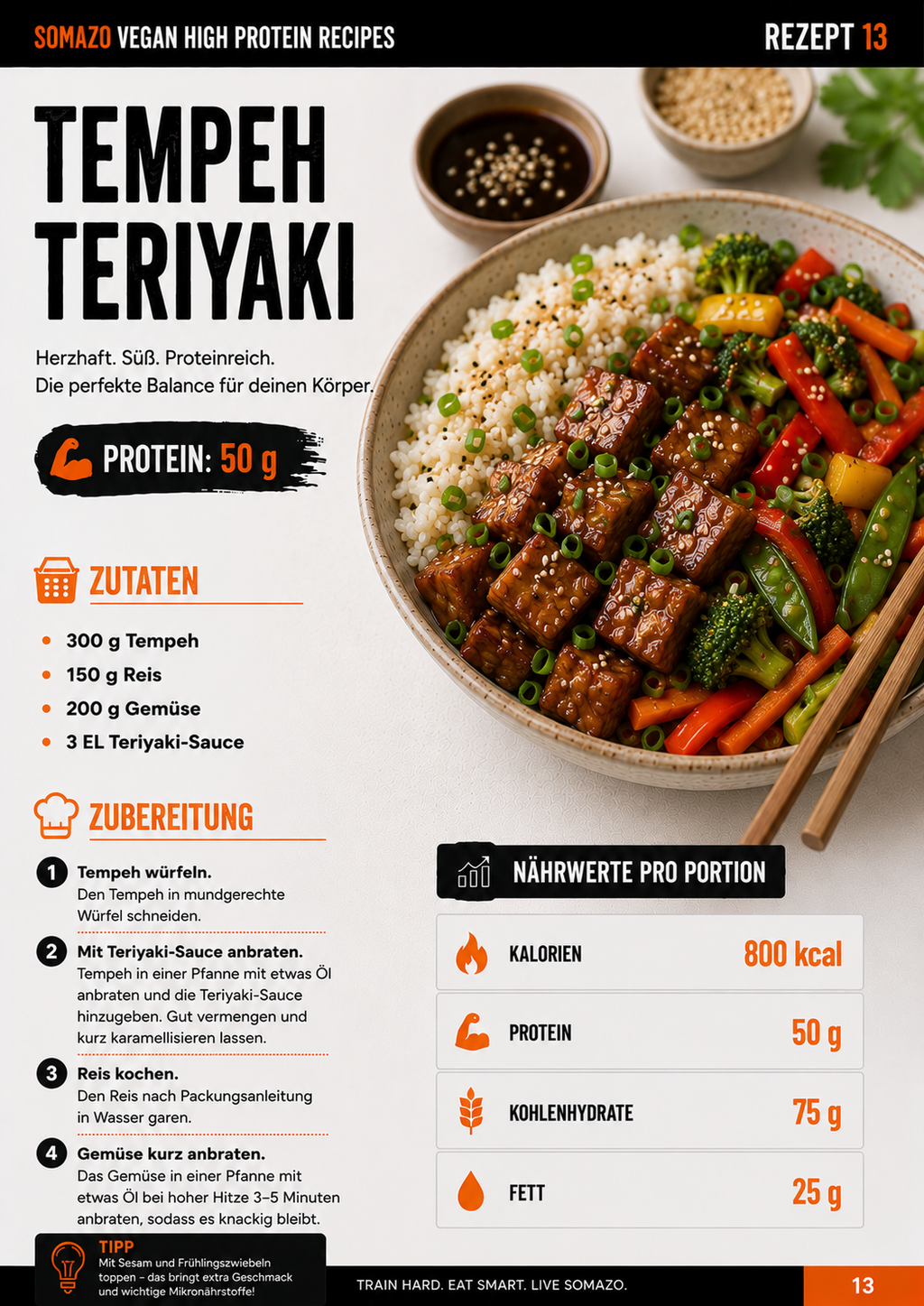 SOMAZO – 30 Vegane High Protein Rezepte