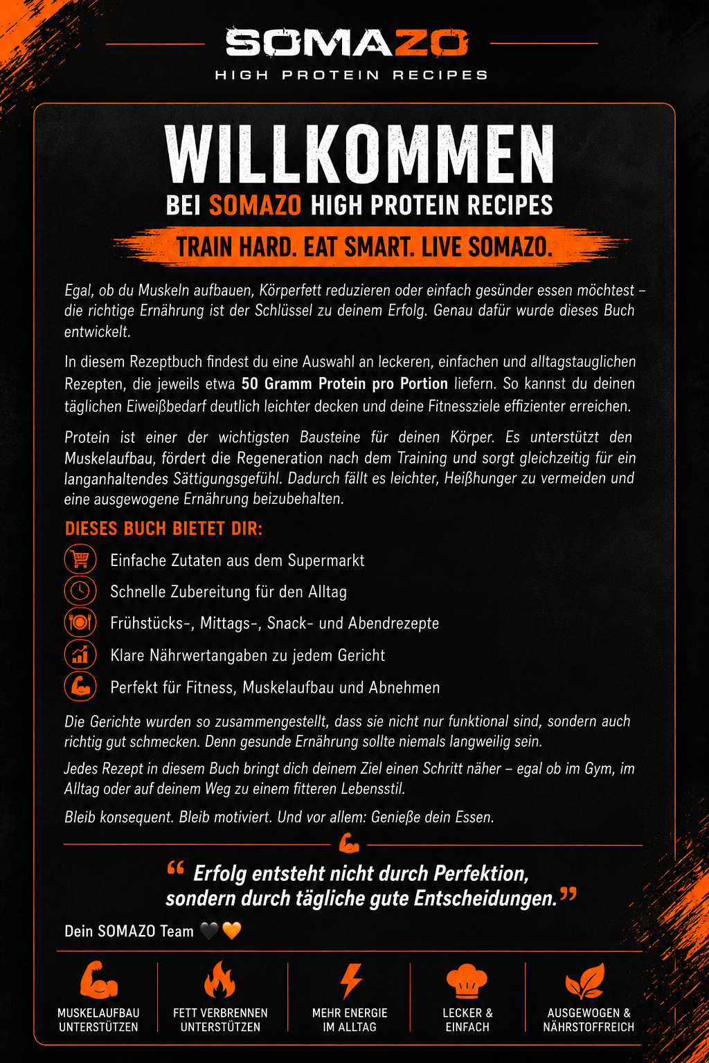 SOMAZO High Protein Rezeptbuch