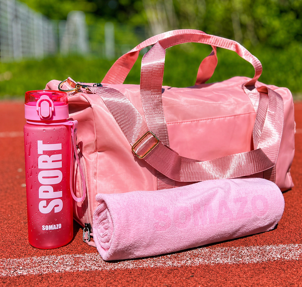 SOMAZO Sporttaschen Set Pink