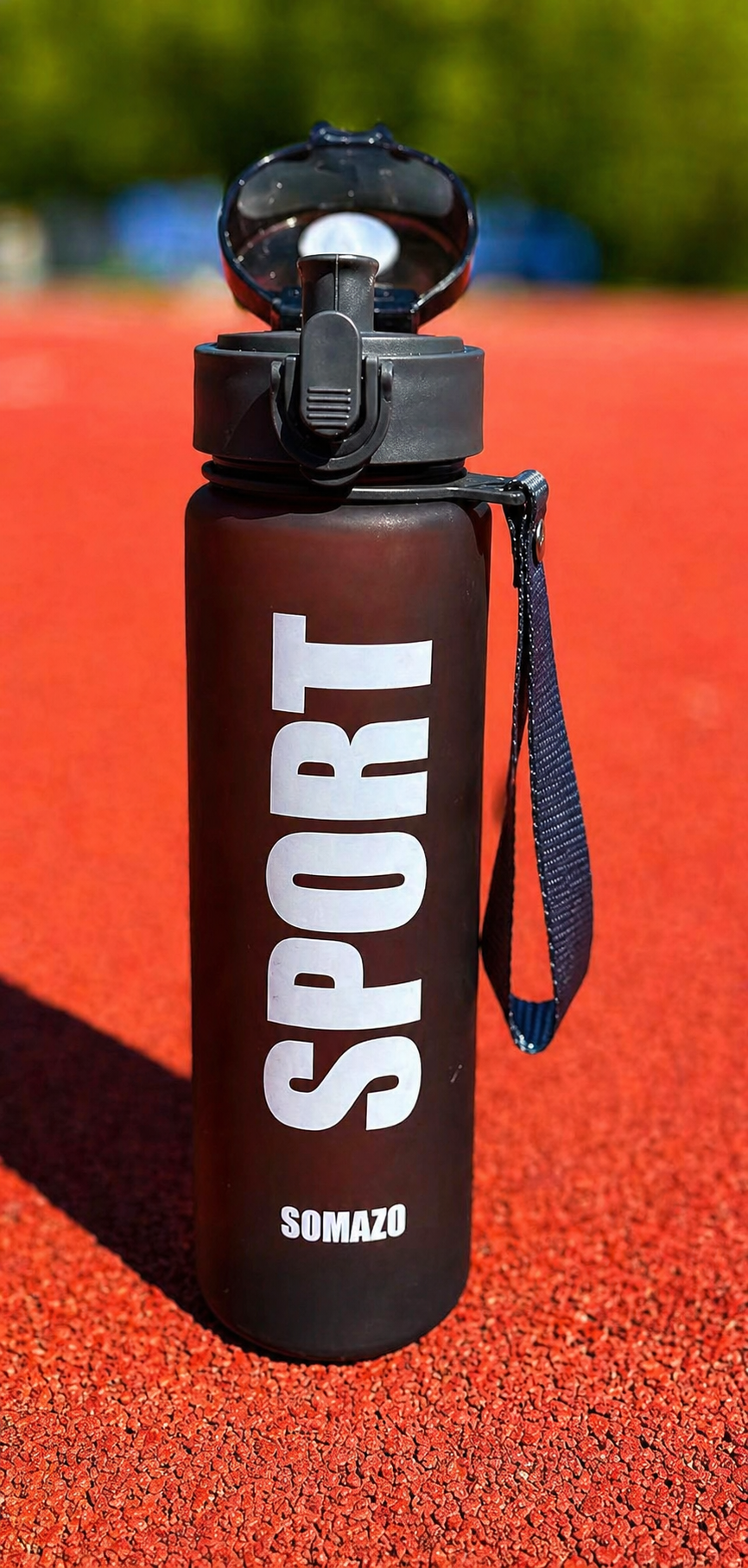 SOMAZO Trinkflasche Schwarz